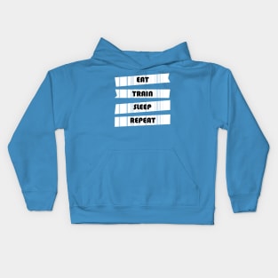 EAT TRAIN SLEEP REPEAT Kids Hoodie